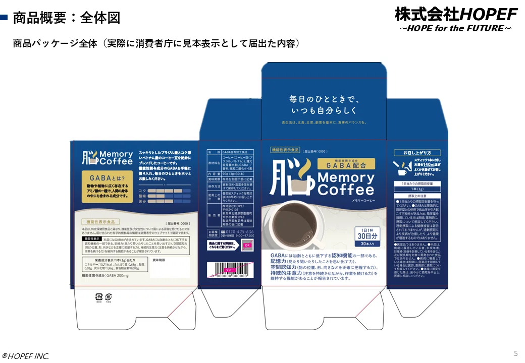 Memory Coffee パッケージ