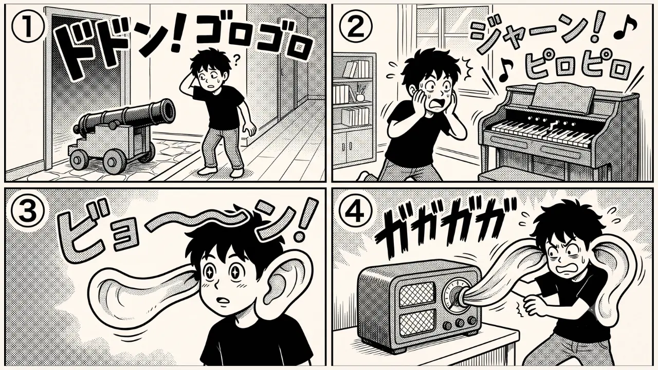 パターンAの4コマ漫画